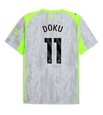 Manchester City Jeremy Doku #11 Tredjetrøje 2025-26 Kortærmet